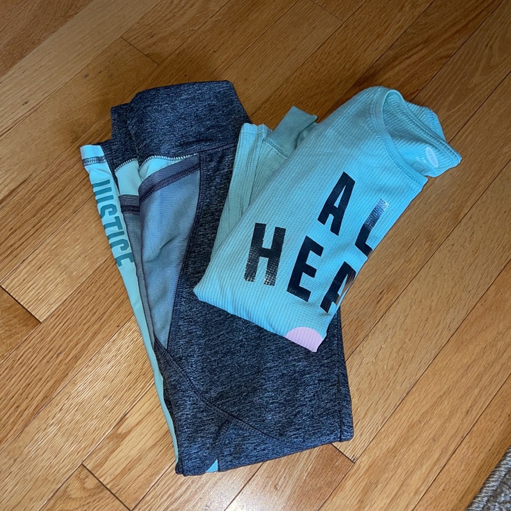 Justice leggings and old navy top (Match perfectly)
